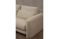 Sofa Med Sjeselong-Makhan Sofa med Sjeselong 3-seter Beige