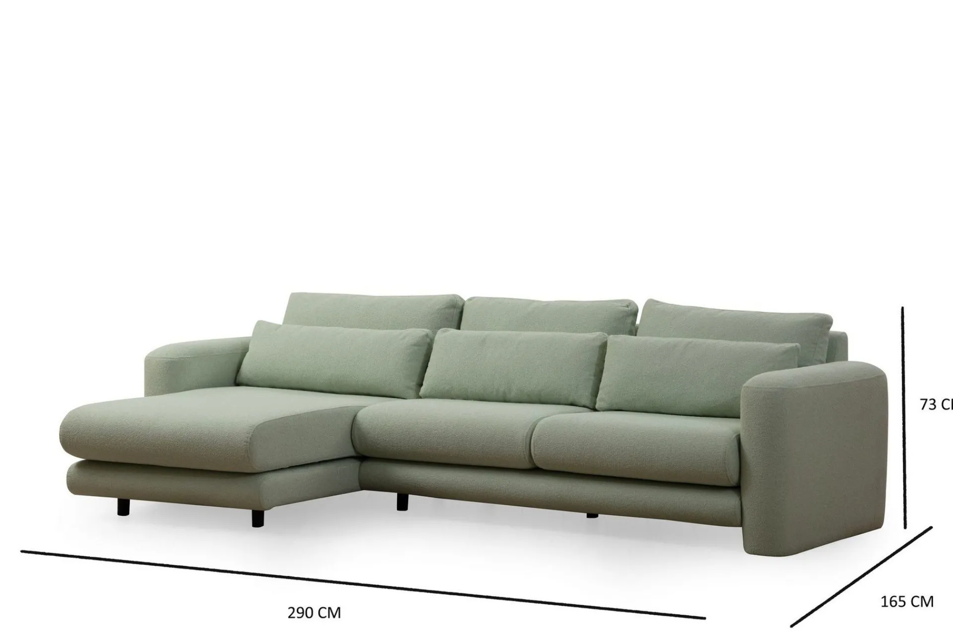 Makhan Sofa med Sjeselong 3-seter