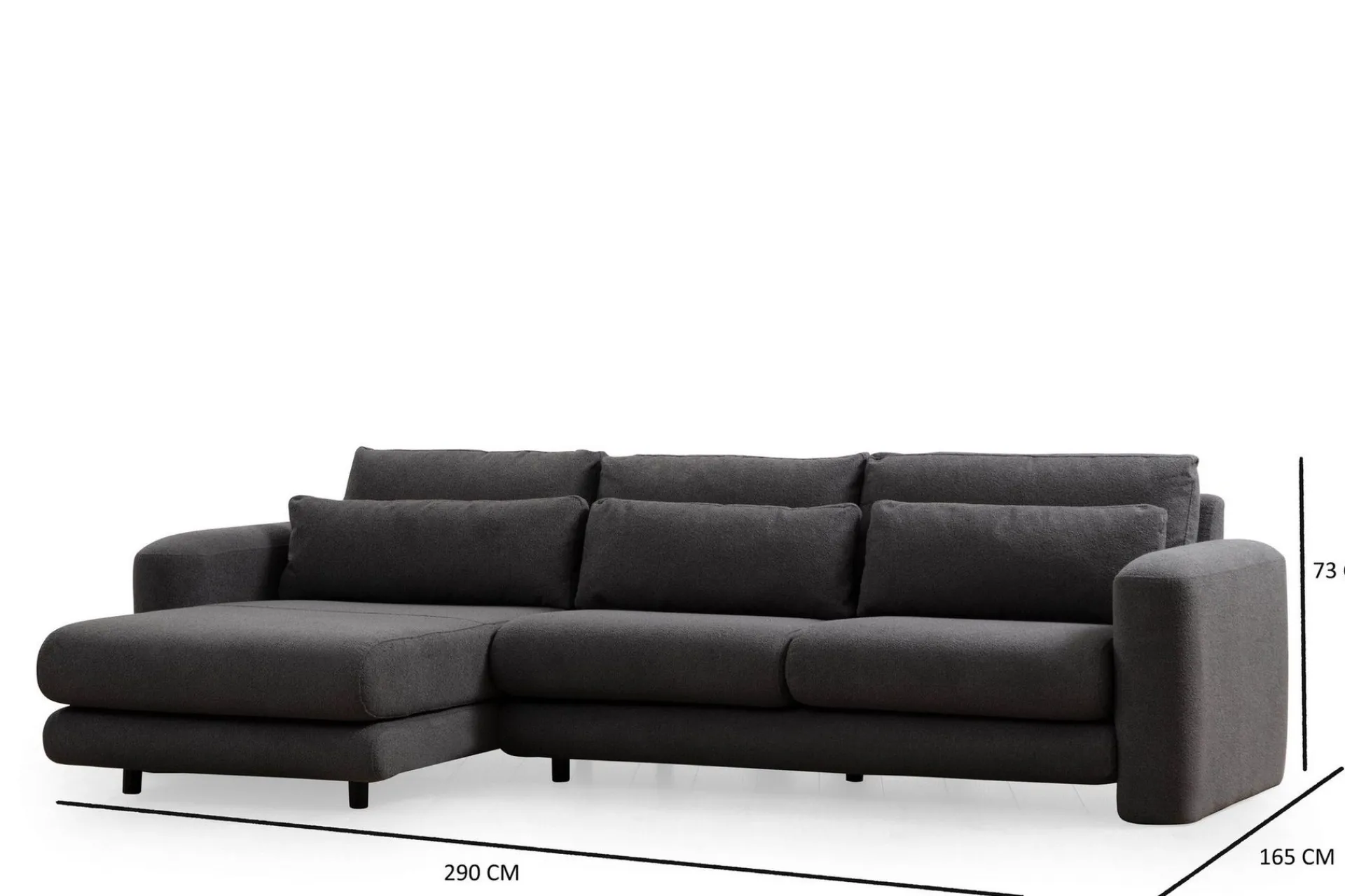 Makhan Sofa med Sjeselong 3-seter