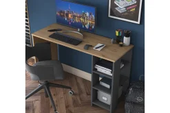 Kontorbord-Makrud Skrivebord 120 cm Valnöt,Antracit