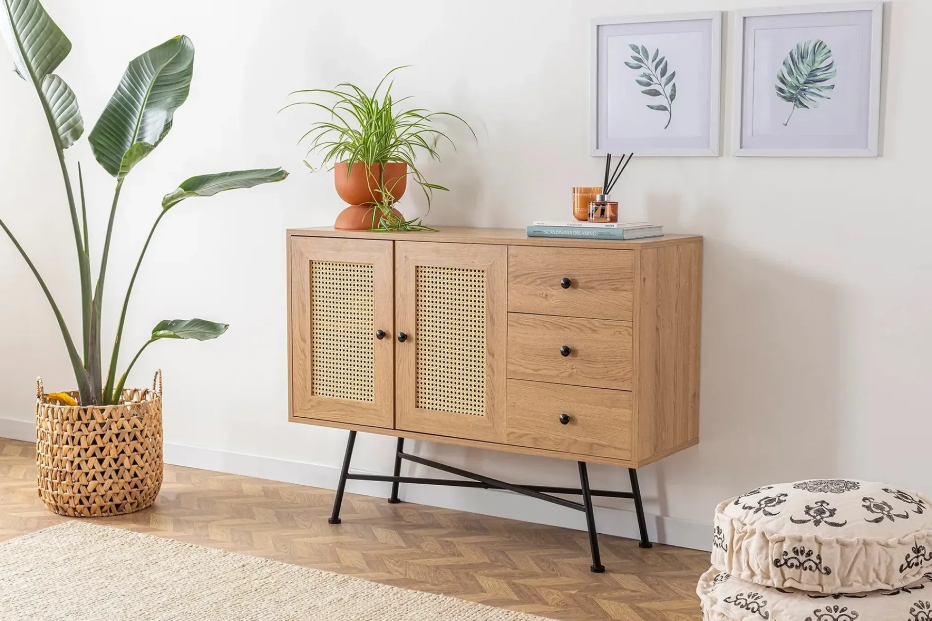 Sideboard & Skjenker-Makwana Konsollbord 120 cm Natural