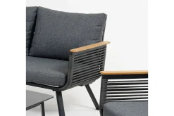Veranda & Terrasse|Loungesett-Malaga Soffgrup Svart