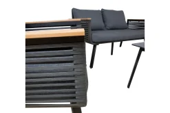 Veranda & Terrasse|Loungesett-Malaga Soffgrup Svart