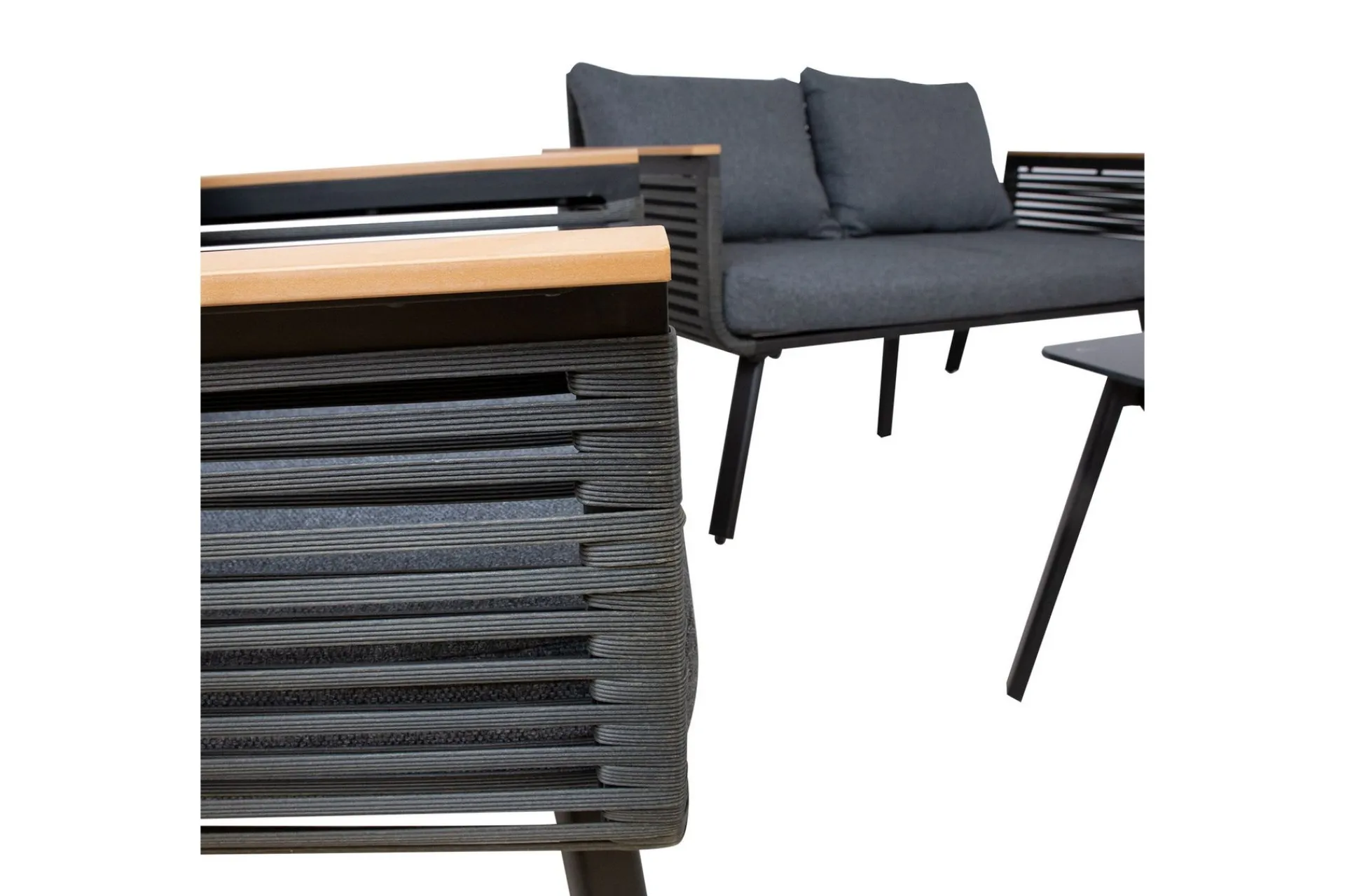 Veranda & Terrasse|Loungesett-Malaga Soffgrup Svart