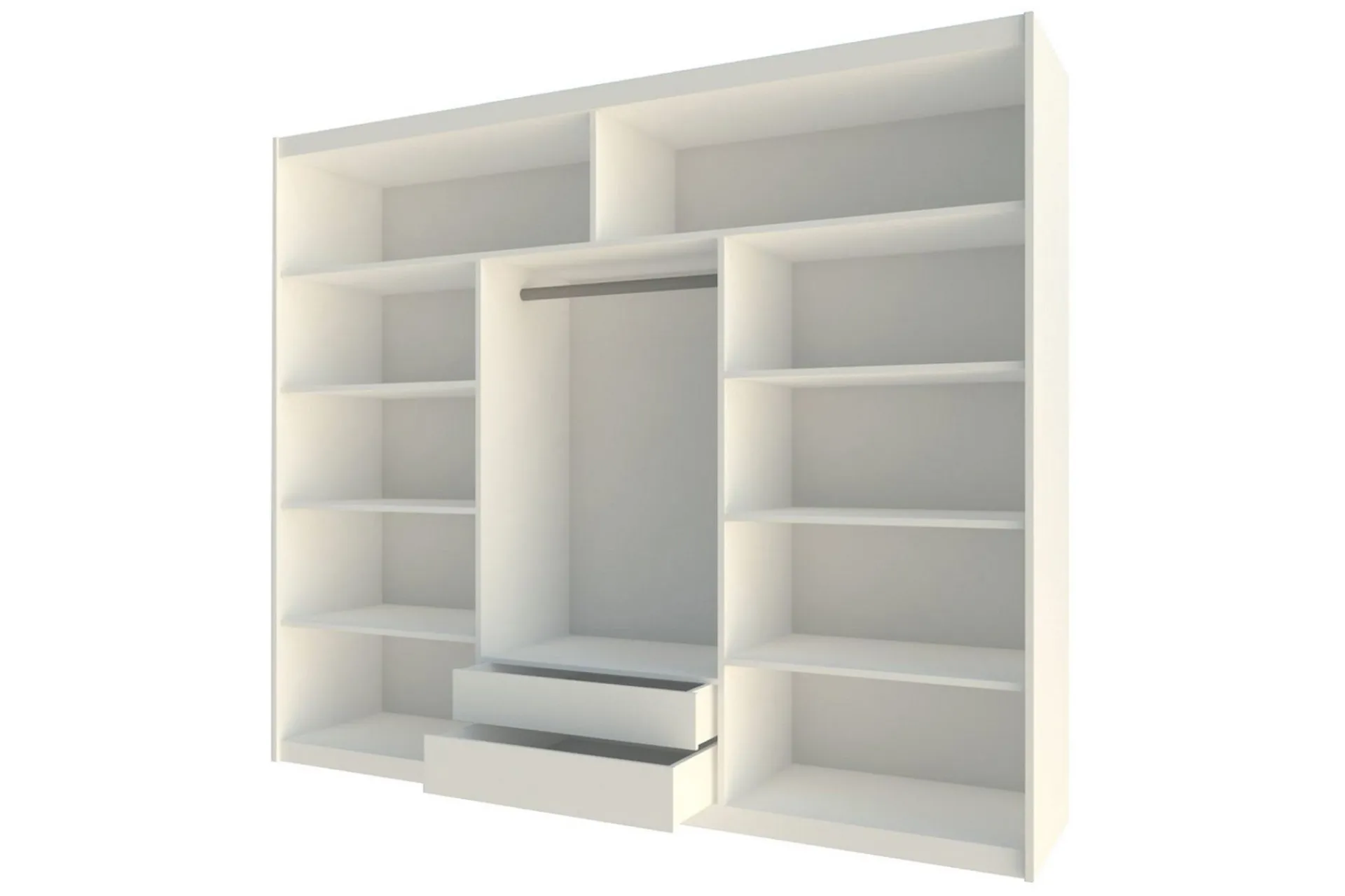 Garderober & Garderobesystem-Malibu Garderobe 250x61x215 cm Beige