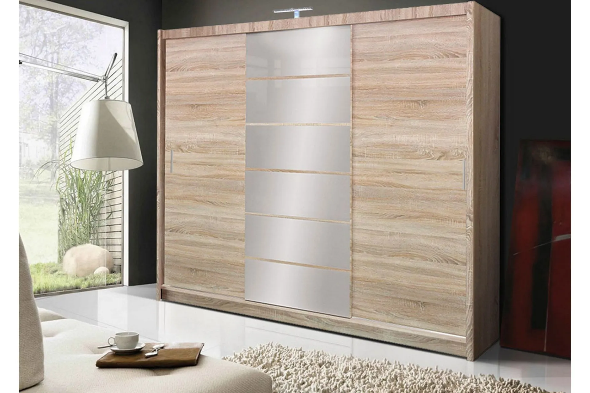 Garderober & Garderobesystem-Malibu Garderobe 250x61x215 cm Beige