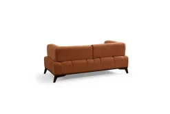 2 Seter Sofa-Malkiat Sofa 2-seter Orange,Svart