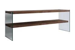 Tv-Benk & Mediabenk-Malmby TV-benk 120 cm Brun/Glass