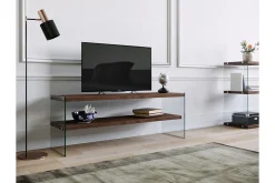 Tv-Benk & Mediabenk-Malmby TV-benk 120 cm Brun/Glass