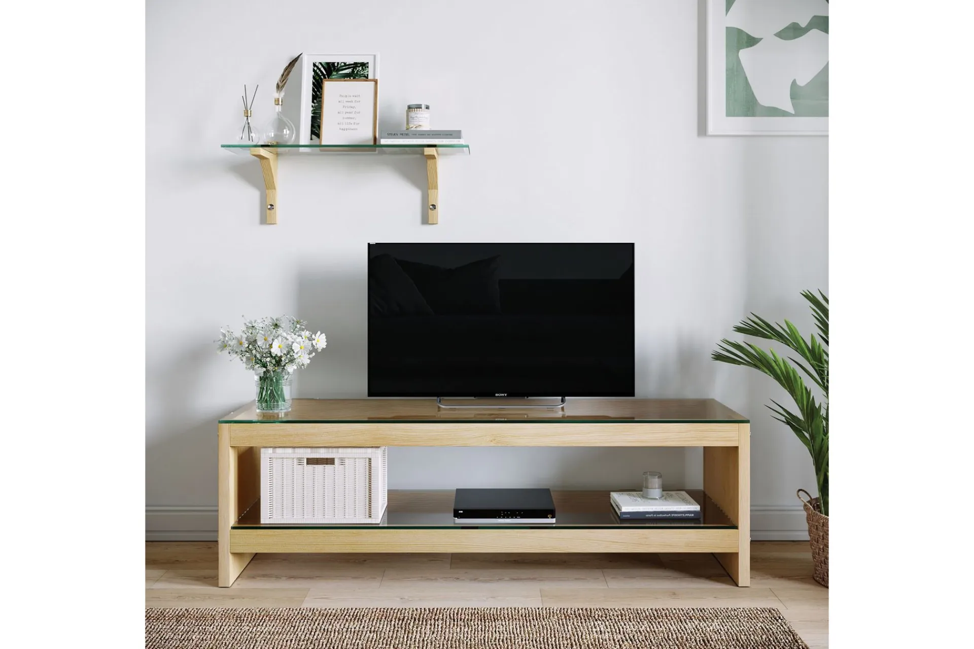 Tv-Møbelsett-Malmby TV-Møbelsett 140 cm Brun