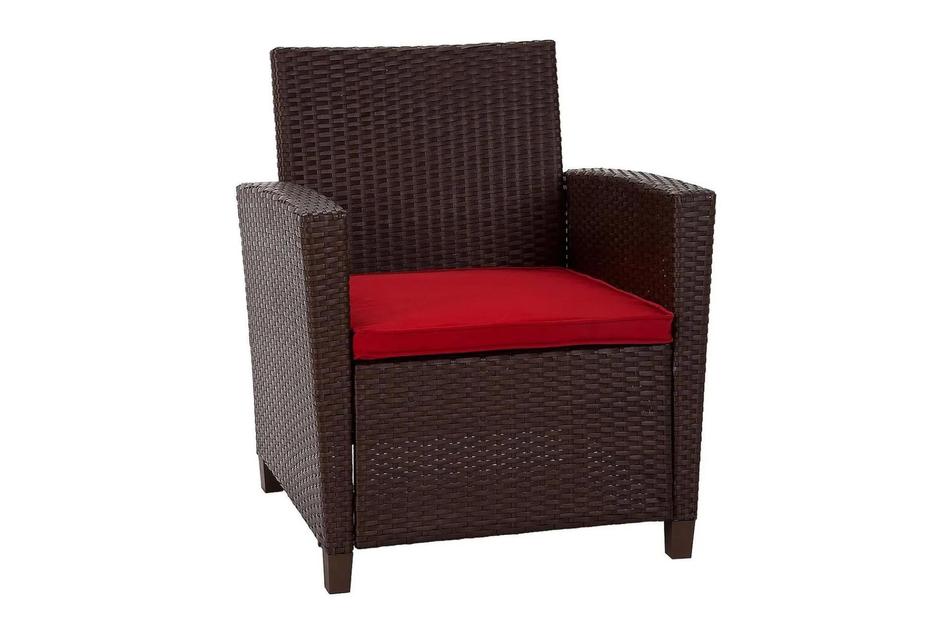 Dorel Home Veranda & Terrasse|Loungesett-Malmo Loungegruppe Kunstrotting Brun Brun,Rød