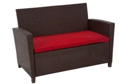 Dorel Home Veranda & Terrasse|Loungesett-Malmo Loungegruppe Kunstrotting Brun Brun,Rød