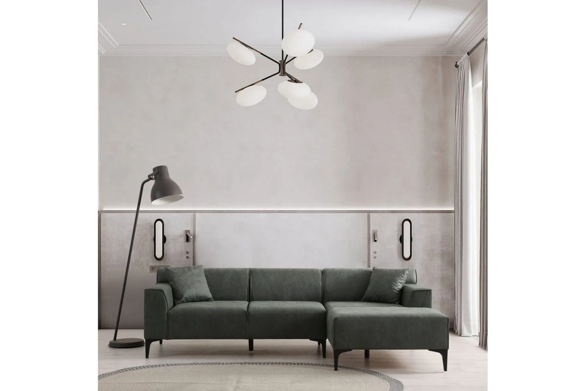 Malpani Sofa med Divan 3-sits