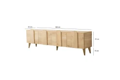 Tv-Benk & Mediabenk-Malpani TV-benk 180 cm Eik