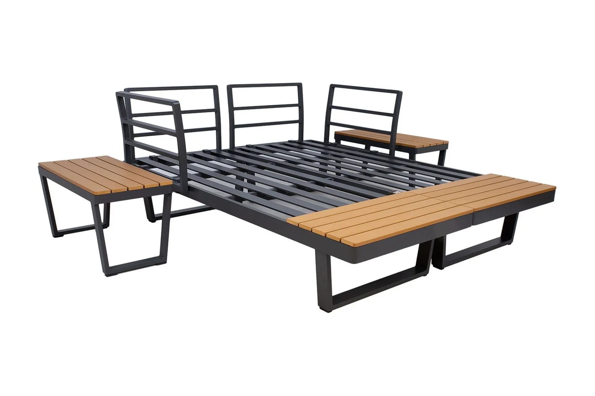 Veranda & Terrasse|Loungesett-Malta Sofagruppe Natur,Grey