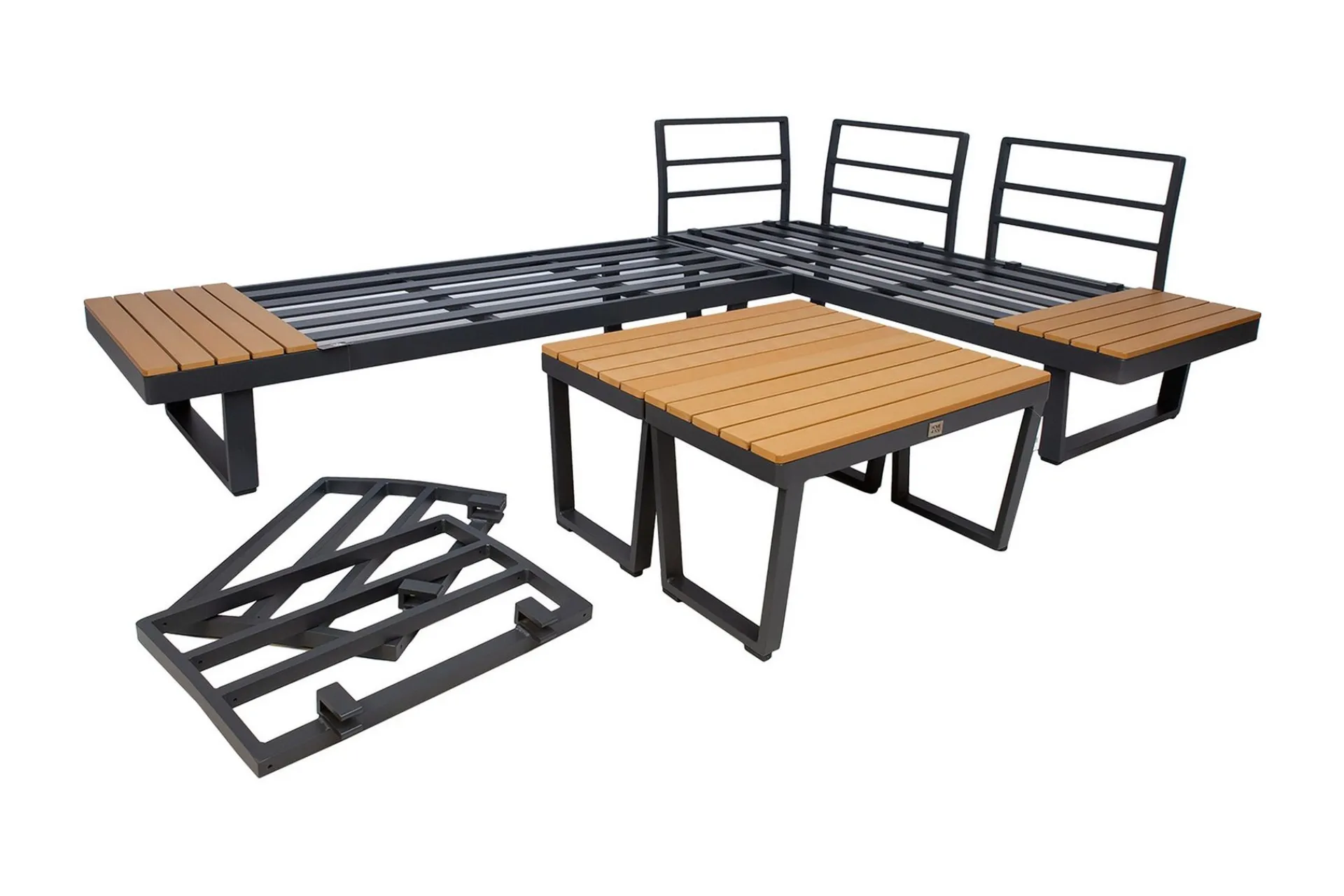Veranda & Terrasse|Loungesett-Malta Sofagruppe Natur,Grey