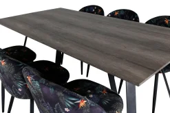 Venture Home Malvina Spisegruppe 180 cm inkl. 6 Sedavi Stoler