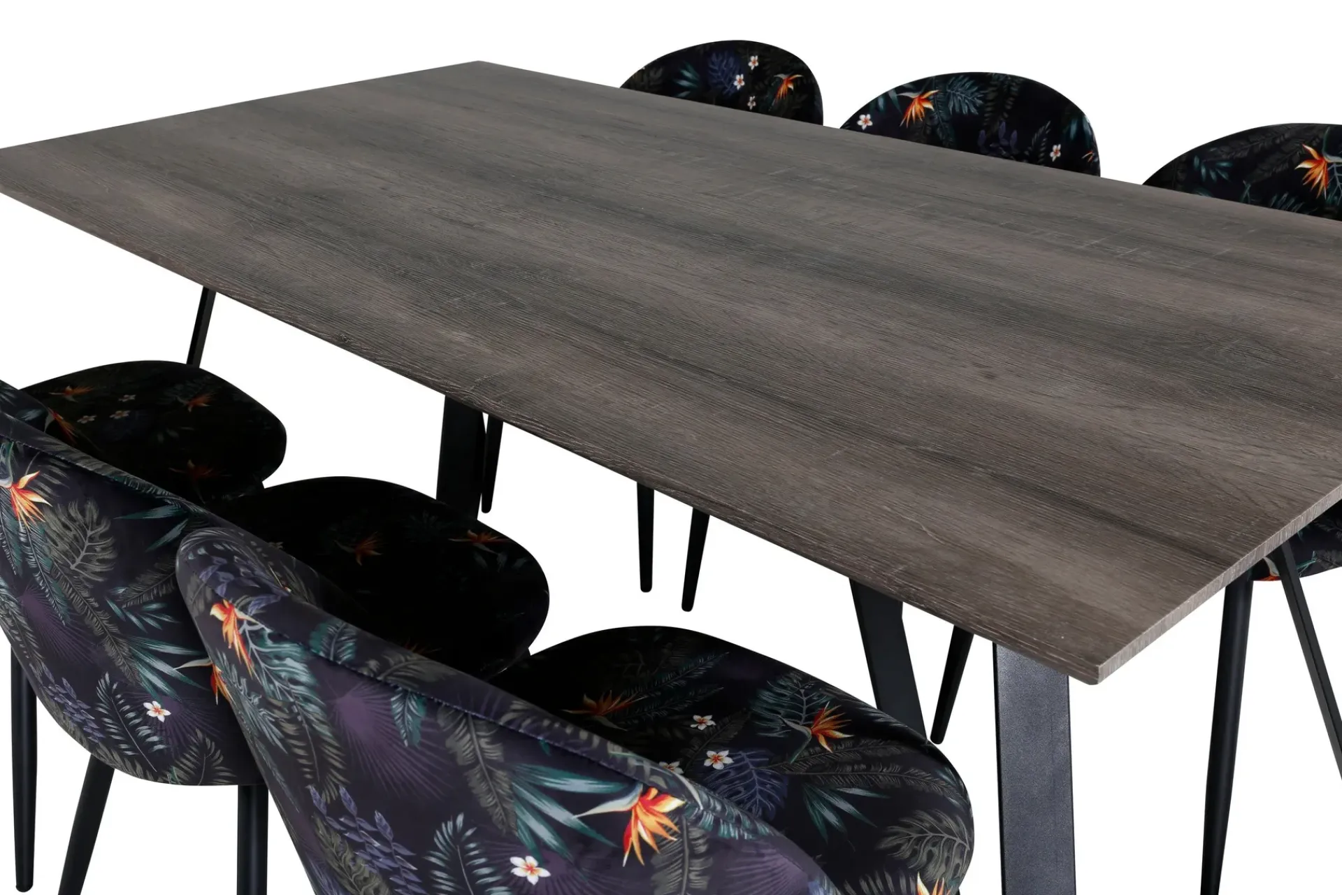 Venture Home Malvina Spisegruppe 180 cm inkl. 6 Sedavi Stoler