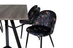 Venture Home Malvina Spisegruppe 180 cm inkl. 6 Sedavi Stoler