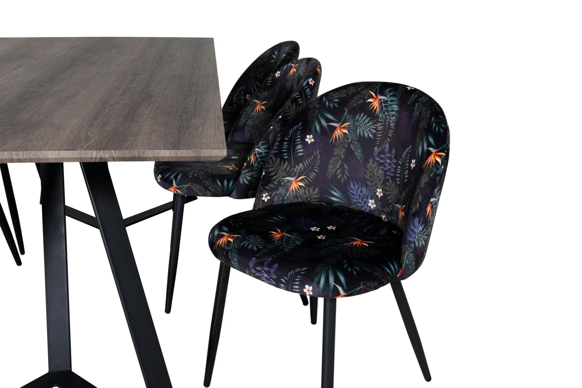 Venture Home Malvina Spisegruppe 180 cm inkl. 6 Sedavi Stoler