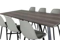 Venture Home Malvina Spisegruppe 180 cm inkl. 6 Ypas Stoler