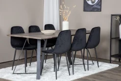 Venture Home Malvina Spisegruppe 180 cm + 6 stk Ypas Spisestoler