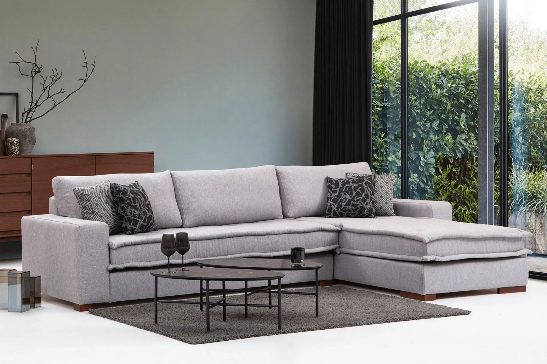 Mamerto Sofa m. Divan 4-seters