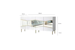 Sideboard & Skjenker-Mami Konsollbord 180 cm Hvit