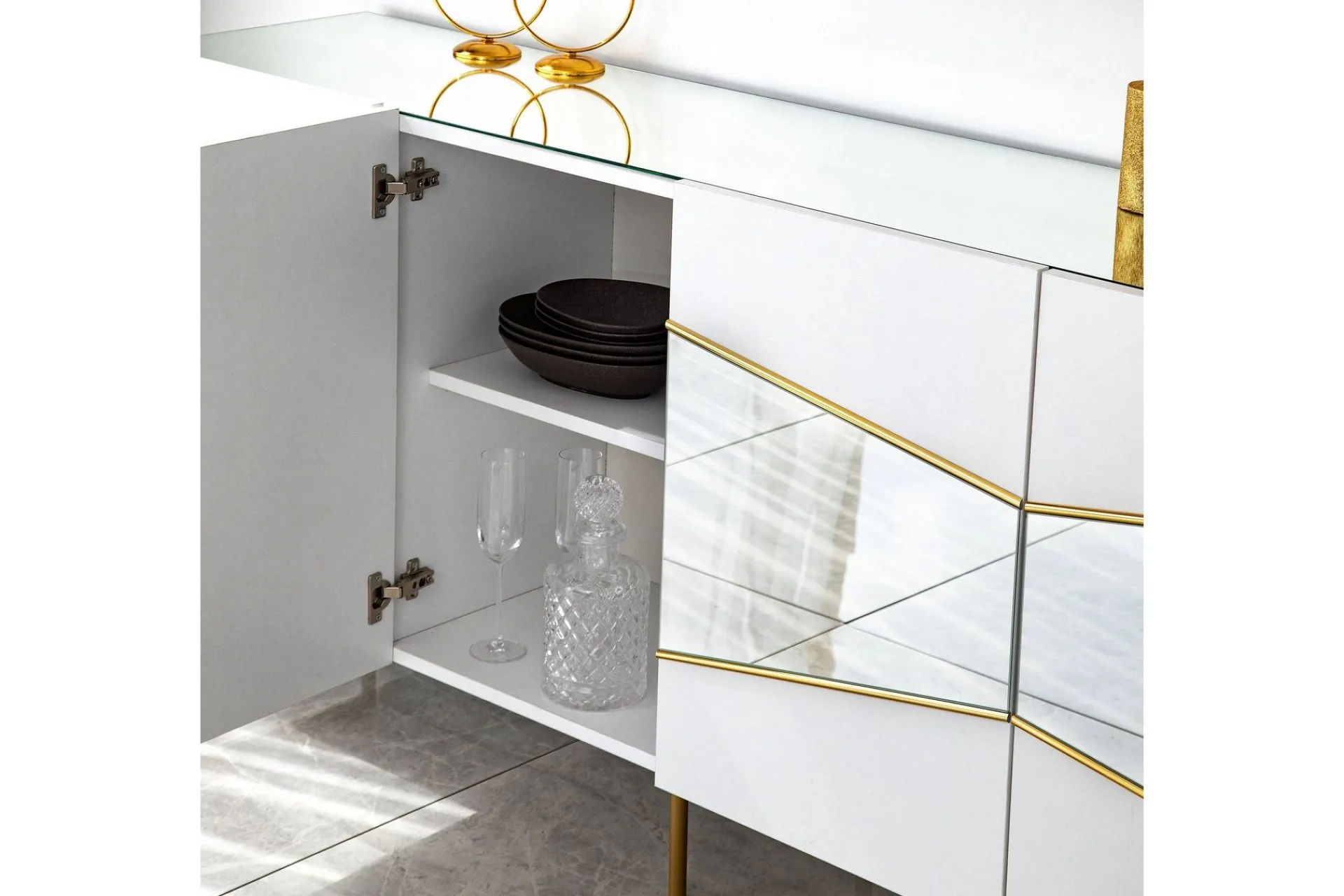 Sideboard & Skjenker-Mami Konsollbord 180 cm Hvit