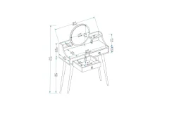Mamt Sminkebord 90 cm