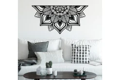 Skilt-Mandalas 1 Veggdekor Svart