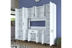 Hjørneskap|Barskap-Manorma Highboard Hvit