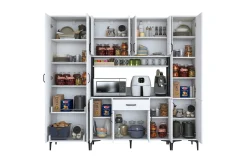 Hjørneskap|Barskap-Manorma Highboard Hvit