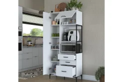 Oppbevaringsskap|Skap-Manorma Highboard Hvit