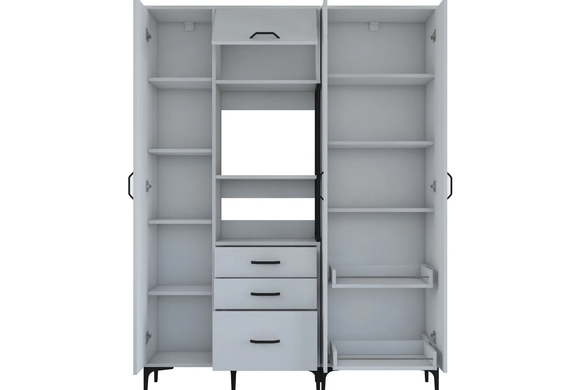 Oppbevaringsskap|Skap-Manorma Highboard Hvit