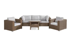 deNoord Veranda & Terrasse-Marcus Loungegruppe Brun,Grey