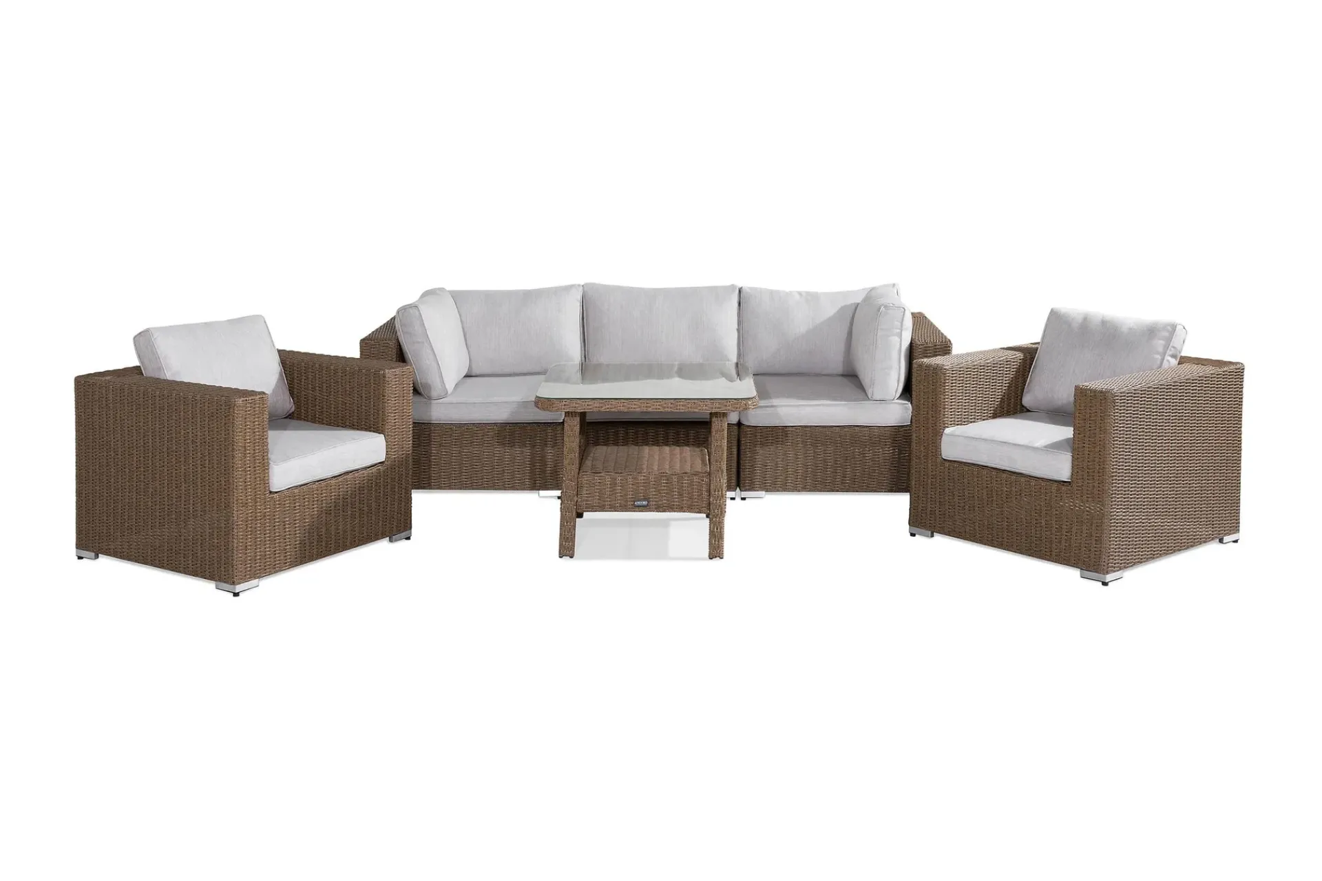 deNoord Veranda & Terrasse-Marcus Loungegruppe Brun,Grey