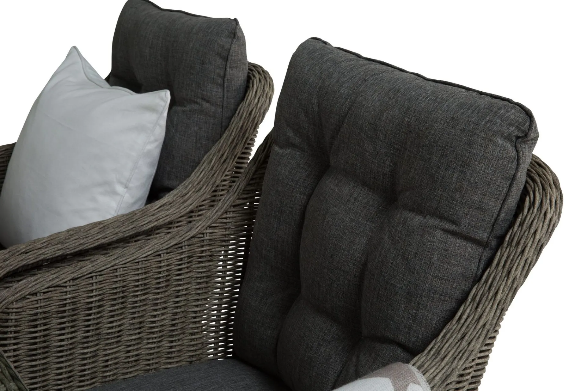 deNoord Spisegrupper Hage-Marcus Spisegruppe 200 + 4 Lenestoler m Pute Beige,Grey