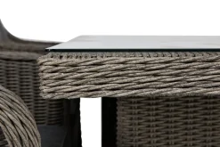 deNoord Spisegrupper Hage|Puteoppbevaring & Møbelbeskyttelse-Marcus Spisegruppe 200 + 6 Lenetoler m Pute Beige,Grey
