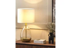 Nattbordslampe|Bordlampe-Mariab Bordlampe 63 cm E27 Hvit