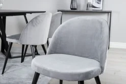 Venture Home Marina Spisegruppe 180 cm Rektangulær med 6 Velvet Stoler