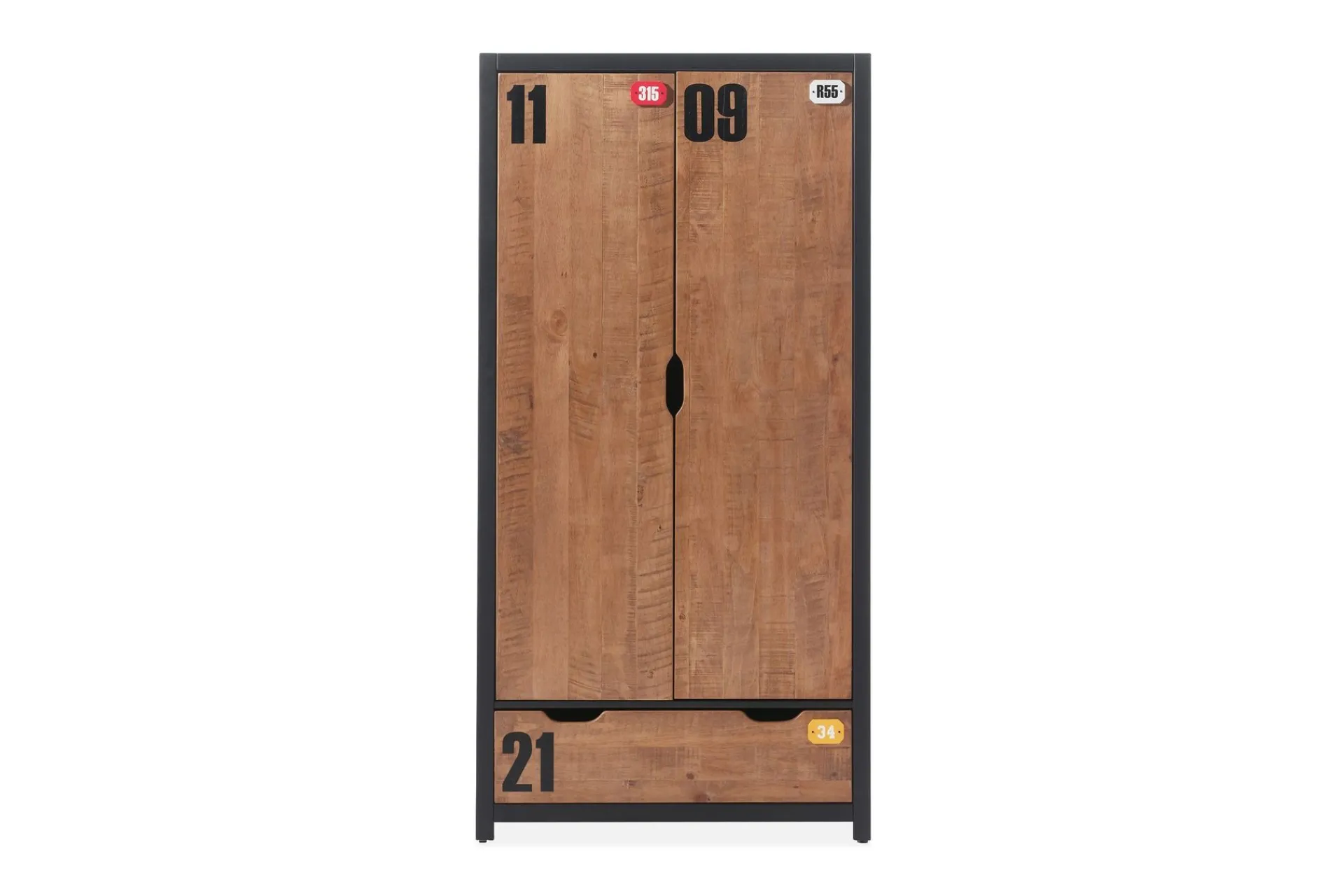 Garderobeskap Barn|Oppbevaring Barnerom-Maritza Garderobe 2 Dører tre,Natur