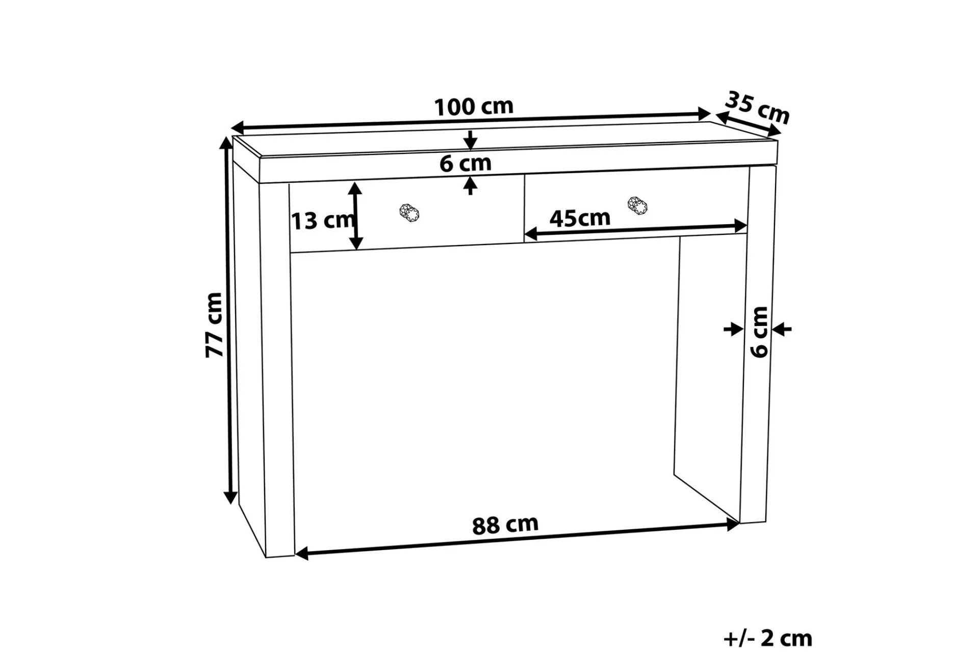 Gangbord|Avlastningsbord-Marle Avlastningsbord 100 cm Sølv