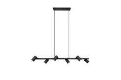 Trio Lighting Marley Hengelampe 115 cm 6-deler Mattsvart