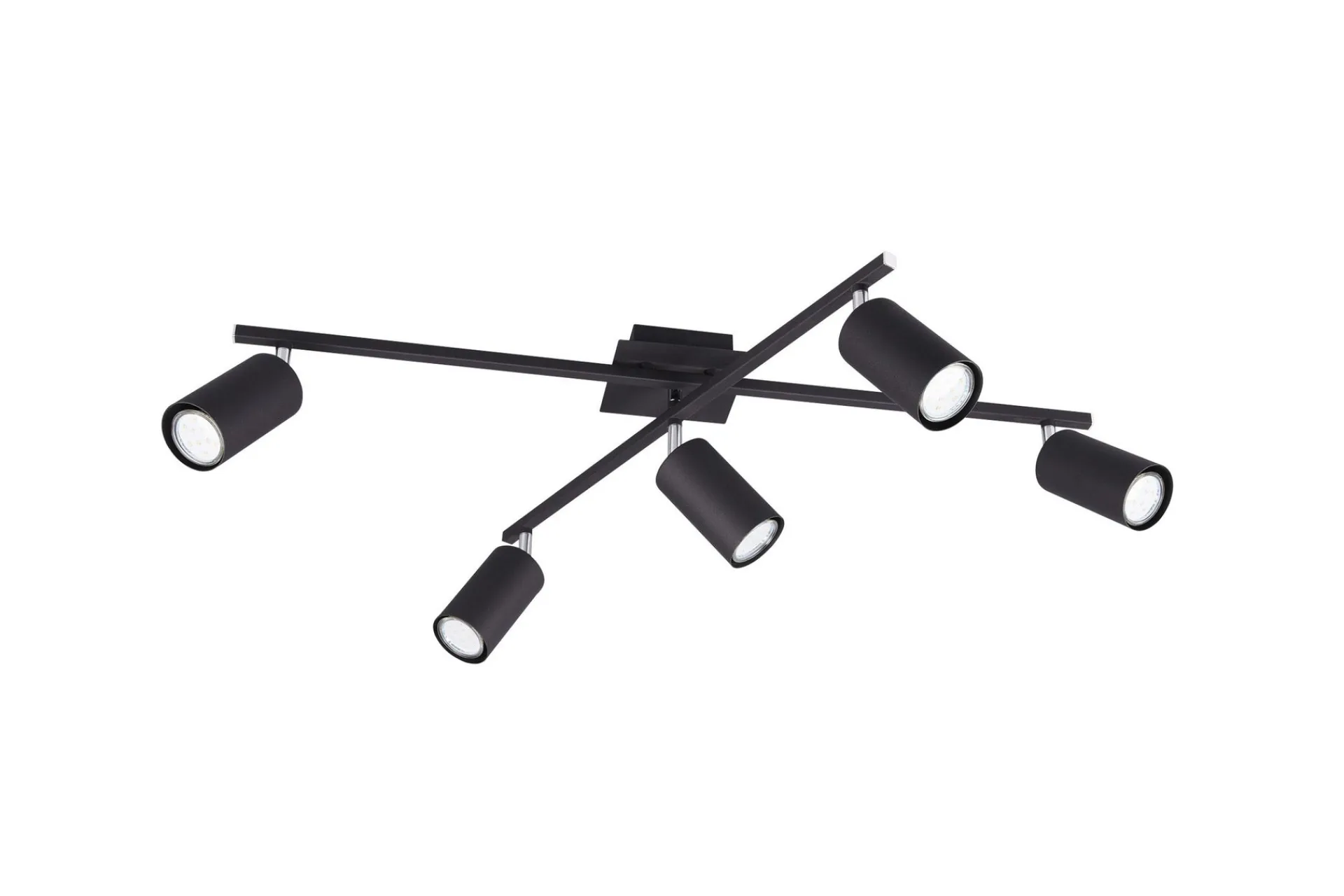 Trio Lighting Kjøkkenlampe|Taklampe-Marley Plafond 5-os. 5xGU10 Matt svart