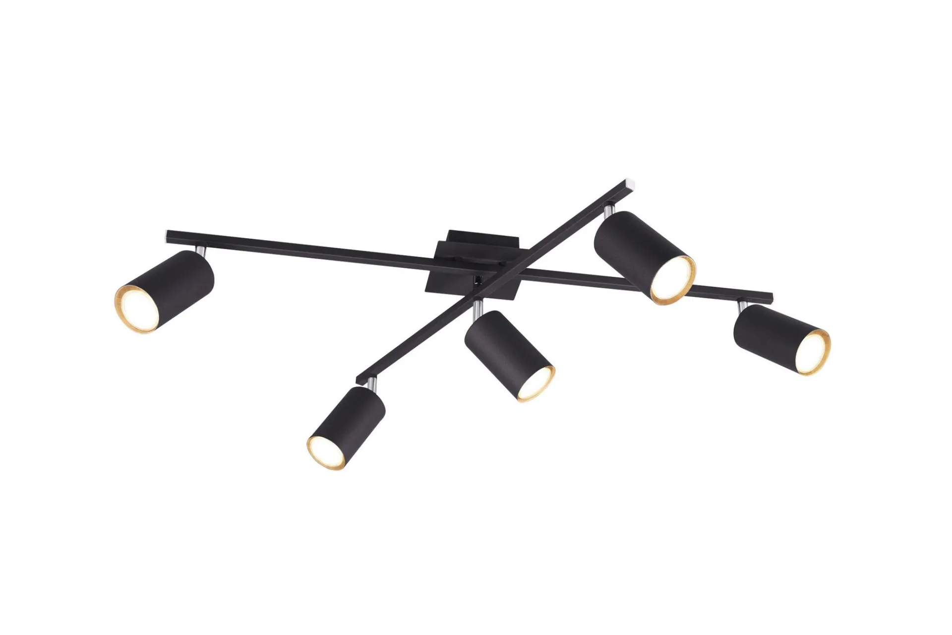 Trio Lighting Kjøkkenlampe|Taklampe-Marley Plafond 5-os. 5xGU10 Matt svart