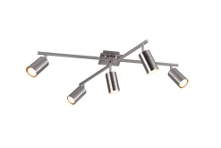 Trio Lighting Kjøkkenlampe|Taklampe-Marley Plafond 5xGU10 Børstet Stål