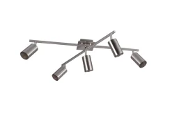 Trio Lighting Kjøkkenlampe|Taklampe-Marley Plafond 5xGU10 Børstet Stål