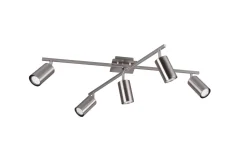 Trio Lighting Kjøkkenlampe|Taklampe-Marley Plafond 5xGU10 Børstet Stål