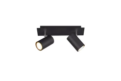 Trio Lighting Lyspærer|Soveromslampe-Marley Spot 3xGU10 Svart Matt svart